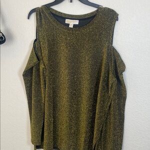 Michael Kors Gold Glitter Women's Top